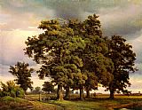 crola Oak Trees by Unknown Artist